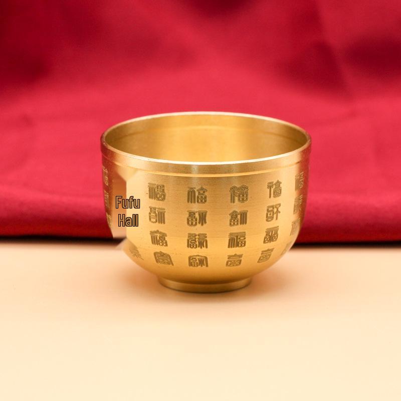 Brass Five-Way God Treasure Basin Incense Burner - Wealth & Auspiciousness Ornament for Office, Reception, or Entrance