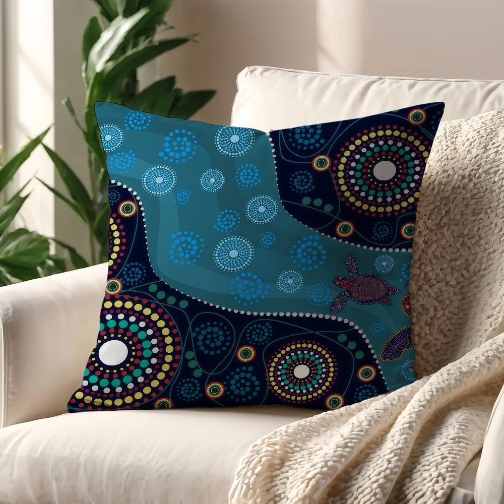 Australian Aboriginal Art cushion cover For Pillow Printing Sofa Decoration Home Car Room Coffee Shop Office Nordic Simplicity