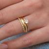 Europe and The United States  Shining Inlaid Zirconia Multi-layer Ring Ladies Trend 3 Pieces / Sets of Jewelry Gifts