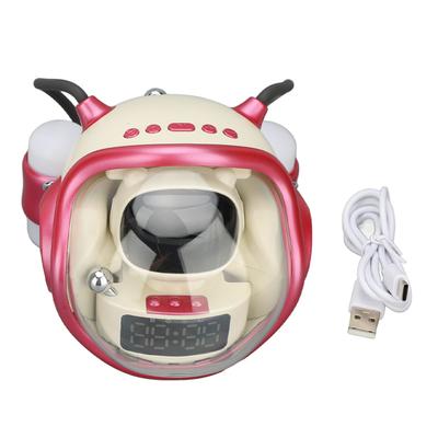 Spaceship Bluetooth Speaker Cute Decorative RGB Light Cartoon Bluetooth Speaker with Lights Pink