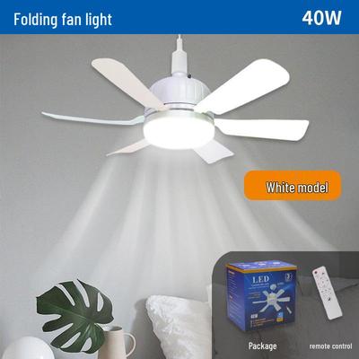 Deckenventilatorleuchte mit LED, E27/E26 Einsteckflügel, Dreifarbig dimmbar für Schlafzimmer & Wohnzimmer