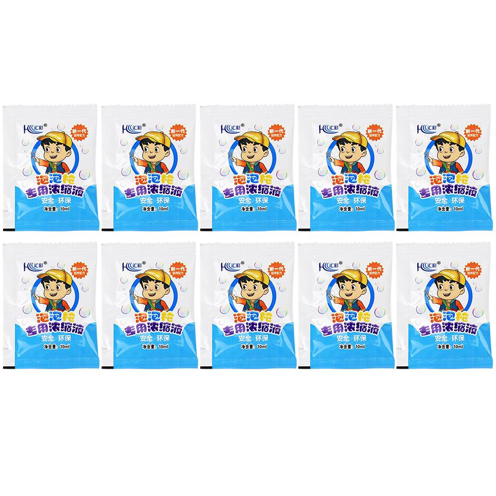 10/50/100pcs Bubble Liquid Non-toxic 10ml Concentrated Bubble Solution Odorless Safety Water Accessory Bubble Gun Supplies