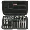 Socket and Bit Set - Ks Tools - 911.4301-2 - 30 Pieces - 14 Tamperproof Torx - Steel