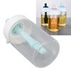 Press Control 2 in 1 Oil Bottle Dispenser Kitchen Glass Oil Bottle with Silicone Brush