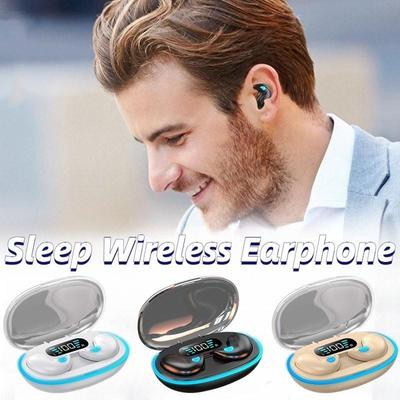 Invisible Sleep Wireless Earphones Mini Bluetooth 5.3 Headsets Hidden Earbuds with Charging Case  Noise Reduction HiFi Stereo Headphones