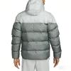 Nike Storm-FIT Windrunner PrimaLoft ®  Color blocked long sleeved hooded jacket, warm bread down jacket, men's gray
