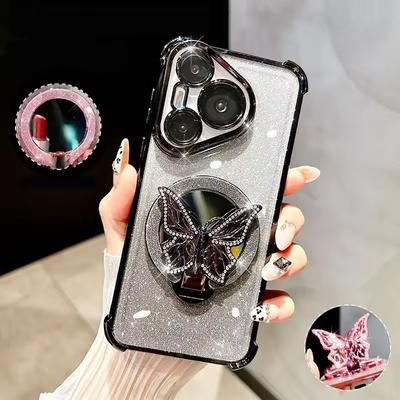 Spiegel Schmetterling Handyhülle Für Xiaomi Mi 17 Pro Max 15 14 Ultra 13 12 Pro 11 Lite 11i 11X 12X 12T 13T 14T 15T Pro 5G Weiche Hülle