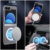 Applicable To Samsung Zflip1 Transparent Magnetic Mobile Phone Case PC Folding Screen Zfold1 Anti-drop Protective Case Hard Case Customization