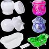 3Pcs Jar Resin Molds Silicone,Pudding Jar Resin Molds with Lid,Bathtub Storage Box Mold for Trinkets,Rings Organizer