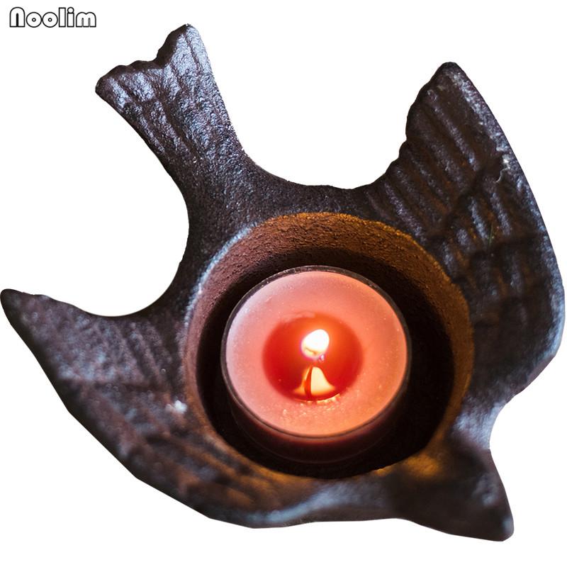 

Винтажный чугунный подсвечник в форме птицы – романтическое украшение для дома и свадьбы Bird style