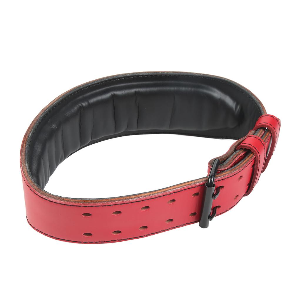 Weightlifting Belt Widening Adjustable Waist Support Protection Bodybuilding Belt for Men Women Deadlift Squat Red