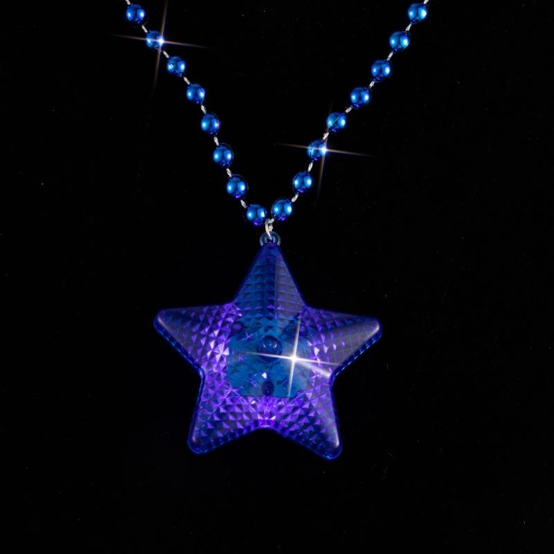 Light up Star Necklace Glowing Star Necklaces LED Flashing Necklace Flashing Party Accessories for Adults Women Gifts