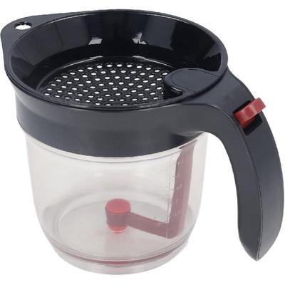 Gravy Fat Separator with Bottom Release, Gravy Separator Fat Separator Cup Grease Strainer for Cooking Gravy, Soups, Stew, Oil Separator