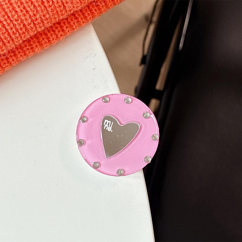 Bunter Liebe Herz Spiegel Handyhalter: Magsafe Magnetischer Aufkleber & Fingerring
