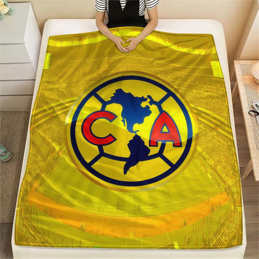 1PC Club America Patterned Flannel Blanket Suitable For All Seasons for Home Decor Warmth and Comfort Gifts Holiday Present
