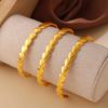 Simple geometric heart-shaped C-shaped bracelet stainless steel gold-plated personalized fashion high-end bracelet women