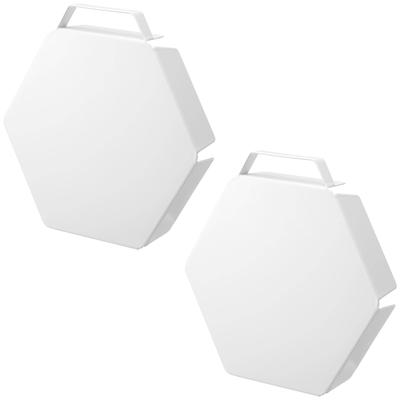 Yamazaki Tornstående Grytunderläggsskydd (Set om 2) - Förhindrar fläckar och oljespill, Vit, 1413 x 2