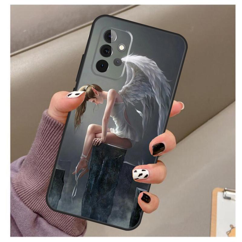 Fantasy Angel Girl Wings Case For Samsung Galaxy A34 A54 A14 A24 A53 A33 A23 A13 A15 A25 A52 A32 A22 A12 A51 A71