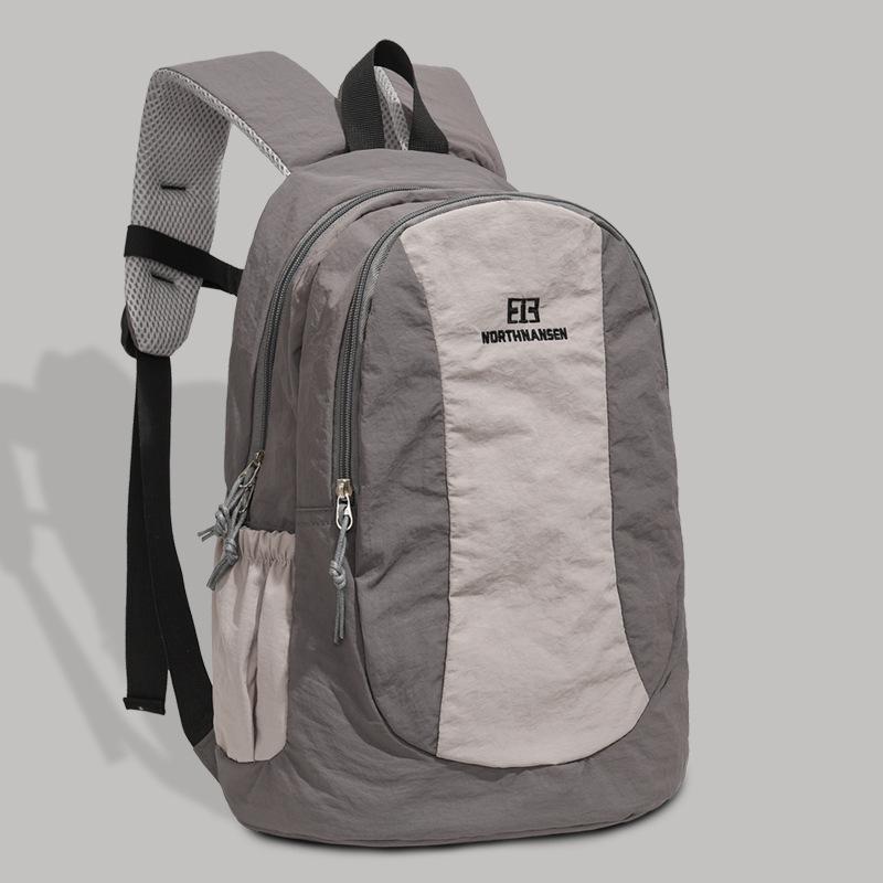 Schoolbag Outdoor Hiking Mountaineering Backpack Female Contrasting Color Ladies Travel Light Mountaineering Backpack Male Anti-splashing Student