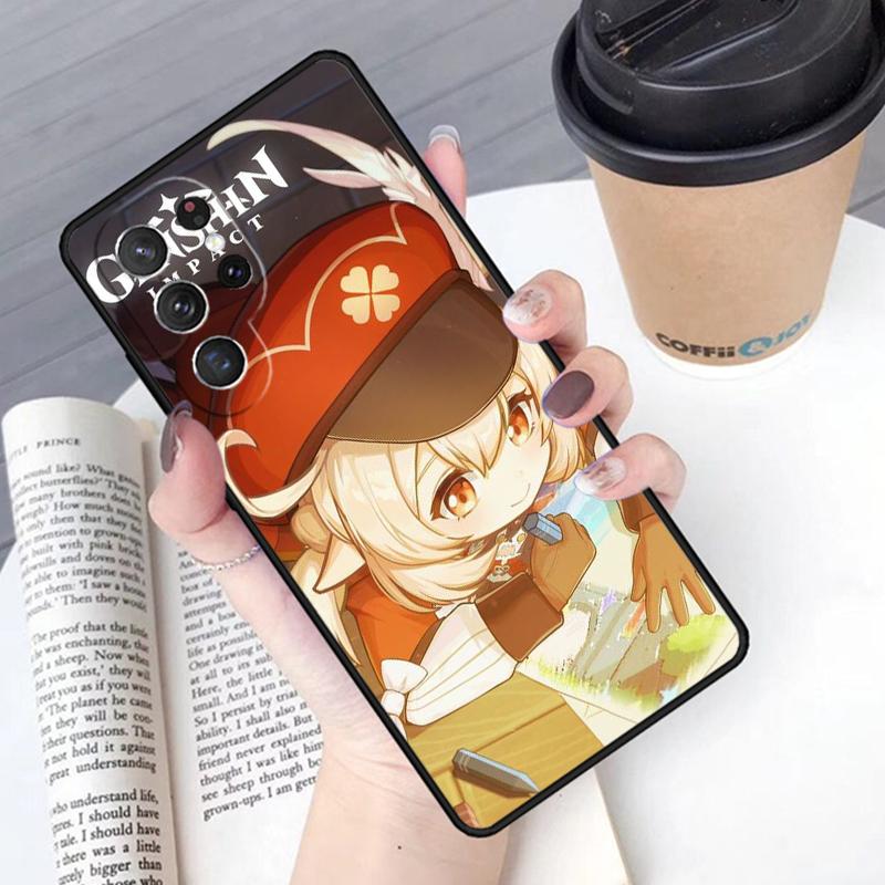 Genshin Impact Klee Phone Case Cover For Samsung Galaxy S24 S25 Ultra S21 S22 Ultra S10E Note 10 Plus Note 20 FE S23