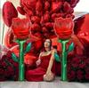 Super Large Simulated Rose Aluminum Film Balloon Mother's Day Proposal Anniversary Gift Birthday Party Decoration Balloon