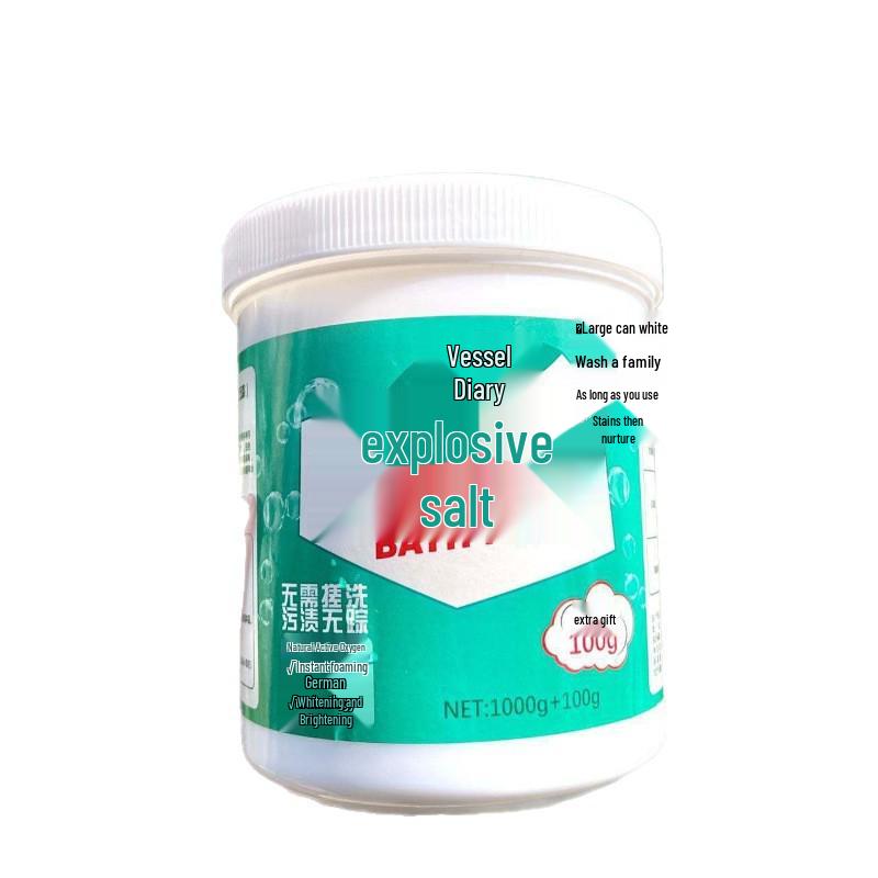 Baoluo 1100g Natural Active Oxygen Laundry Salt - Safe, Non-Toxic Sterilizer & Odor Remover