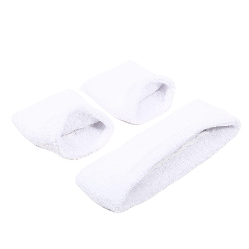 3PCs/set Sports Headband Sweatband Stretch Elastic Men Outdoor Sport Sweat Headband Wristband Women Gym Running Tennis Headwrap