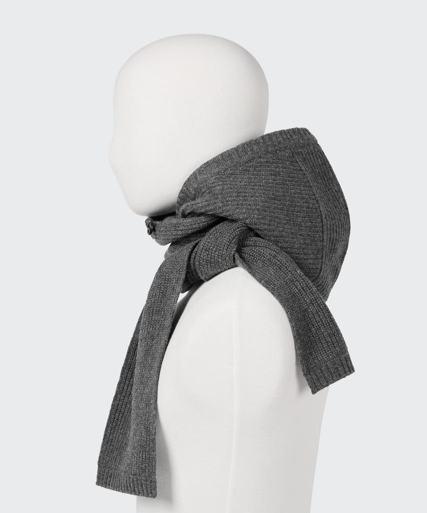 Musinsa Standard Lambswool Knit Scarf Balaclava [Medium Gray]