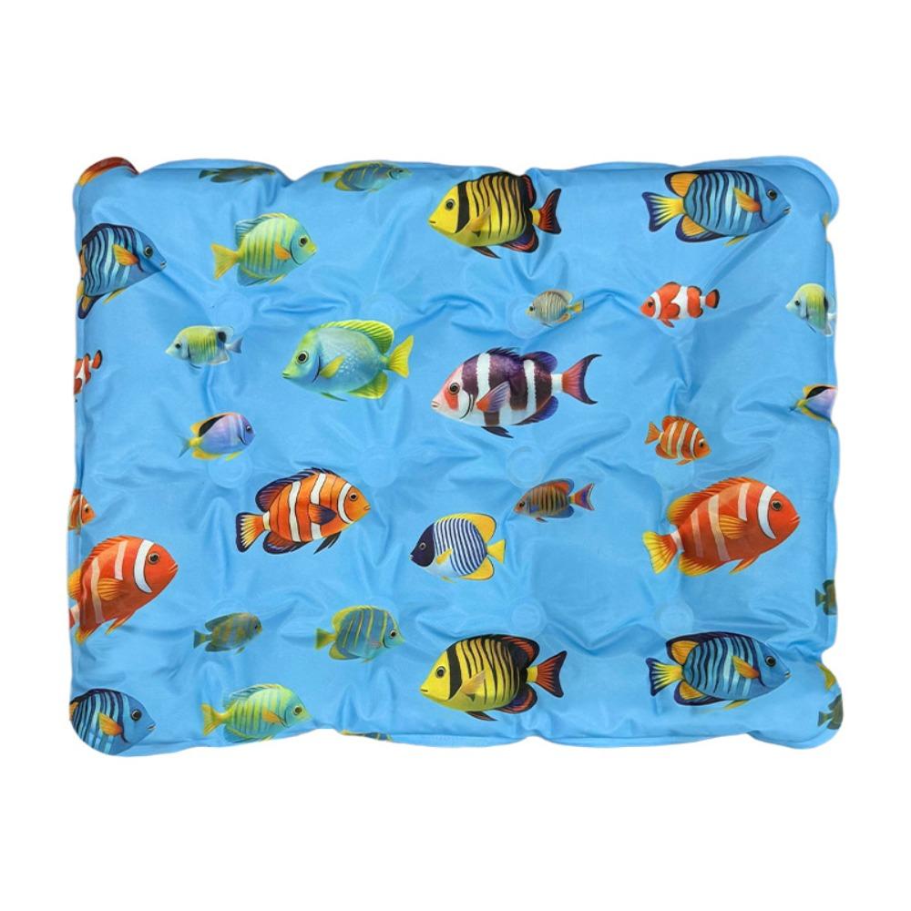 Breathable Pet Cooling Mat Soft Pet Cooling Ice Mat Cartoon Air Conditioning Gel Mat  Hot Weather