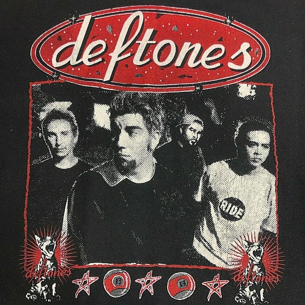Vintage In Concert Deftones Band Cotton Men Women Black All Size Shirt MM1385 Unisex T-Shirt L