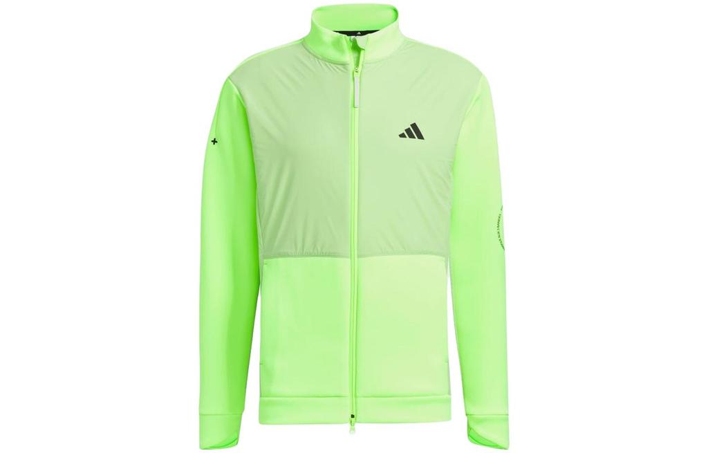 adidas Jackets Men's Neon Green Stand Collar Moderate Other HY0973