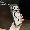 3-in-1 contrasting color anti-skid suitable for iPhone18Promax magnetic mobile phone case Apple 17 transparent four corners anti-drop
