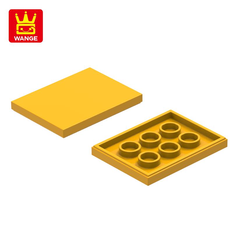 Non-Toxic 70Pcs/Lot 1751W Ceramic Tile 3X4 Block Moc Color Accessories Compatible With Brick Diy Children'S Toy Assembly Parts