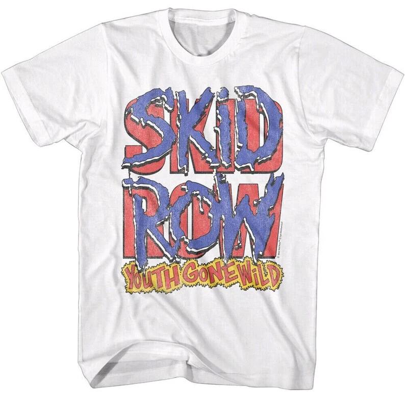 Skid Row Men s Shirt Youth Gone Wild Logo Vintage Graphic Tees S