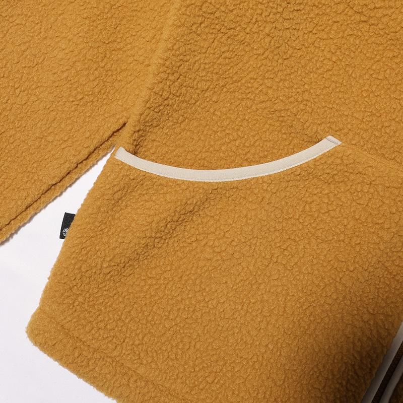 Timberland Zipper Cardigan Casual Comfortable Warm Stand Collar Fleece Jacket Men Jackets Wheat A2GEG-P47