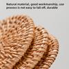 Rattan Handmade Round Coaster Insulation Pot Mat Placemat Kitchen Coaster Tea Ceremony Accessories