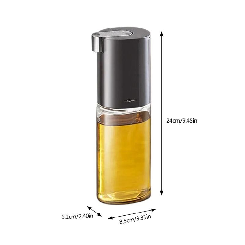 Bouteille d'huile automatique facile à utiliser Flasque à huile à fermeture automatique conviviale Bouteille d'huile pour les garde-manger domestiques et de bureau