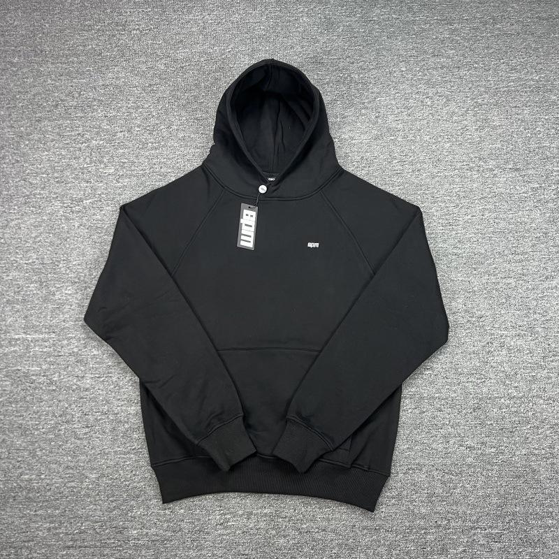 Unisex Embroidered Hooded Sweatshirt & Velvet Sweatpants Hip Hop Set