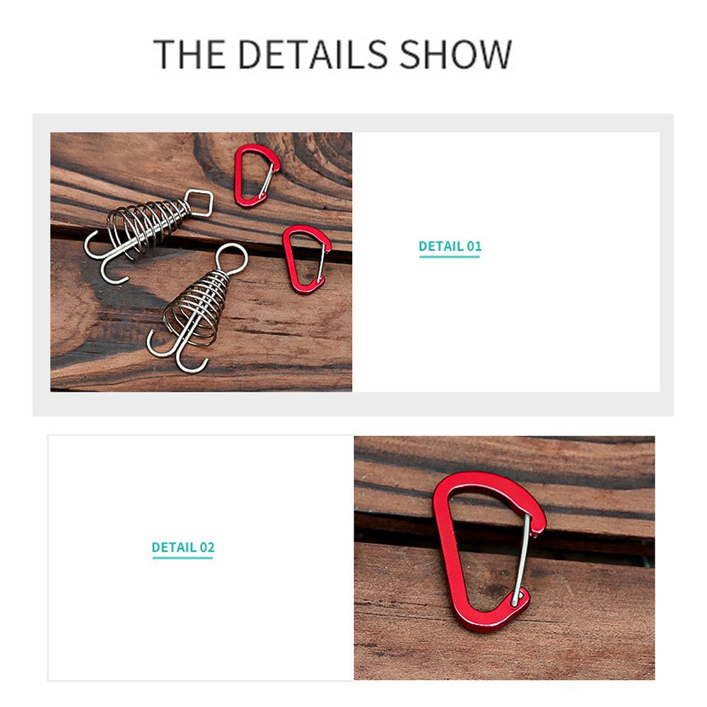 Outdoor Camping Octopus Rope Buckle Camping Deck Nail Fixed Tent Rope Buckle Spring Wind Rope Hook