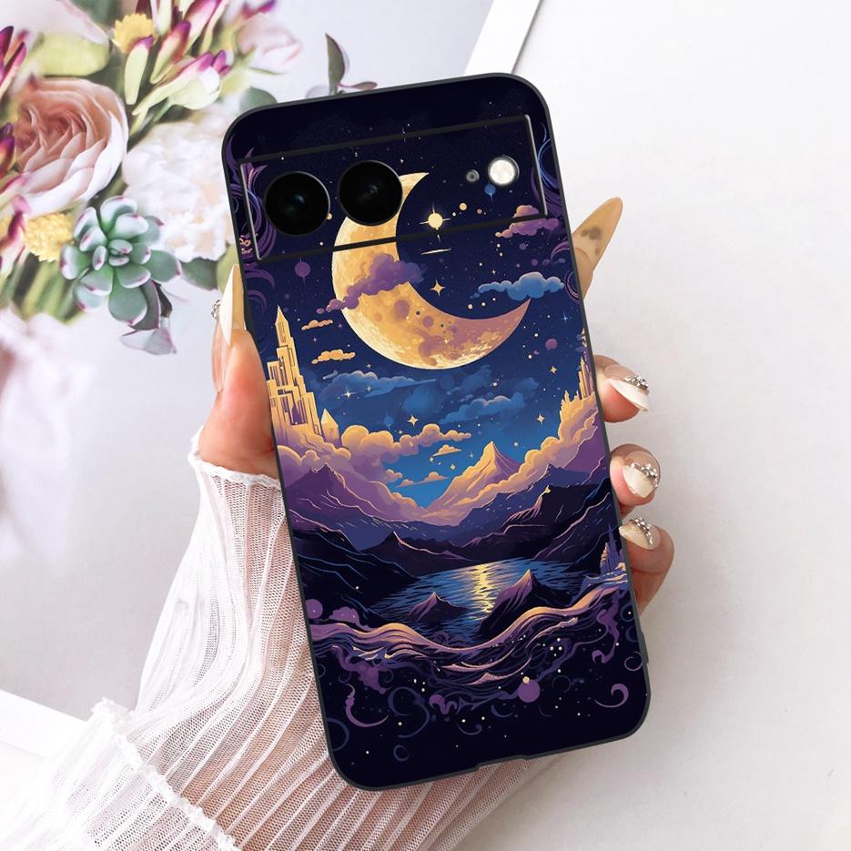 For Google Pixel 7A Case Pixel7 Pro Luxury Flower Butterfly Painted Cover Soft Silicone Case For Google Pixel 7 Pro Pixel7A Bags