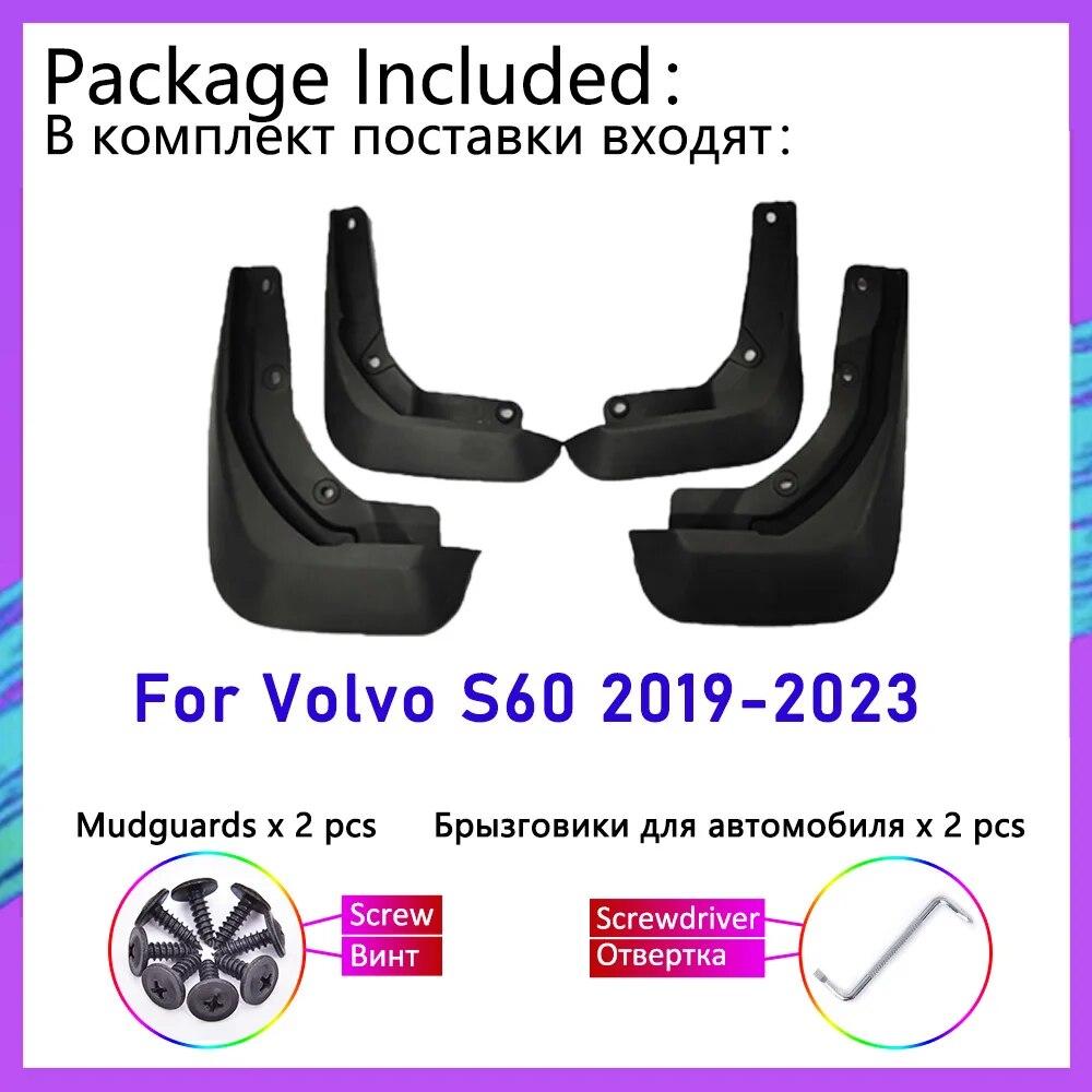 Front Rear Car Mud Flaps For Volvo S60    2022 2023 Mudflaps Splash Guards Mud Flap Mudguards Fender Auto Accessorie