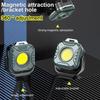 COB Keychain Flashlight with Magnetic Base,Mini Camping Lantern for Outdoor EmergencyRepair, Hiking, Portable LED Work Light