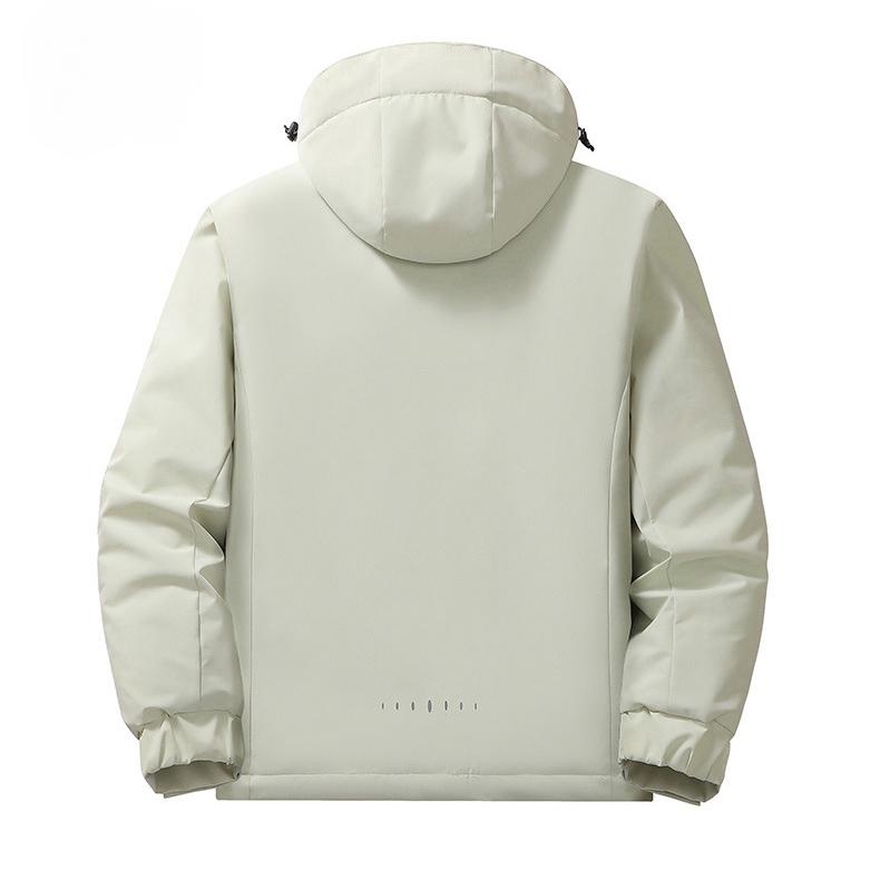 Upgraded Graphene Jacket Men's Autumn and Winter Fleece Thickened Warm Cotton Clothing Windproof and Waterproof Climbing