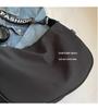 Borsa a tracolla casual da donna in tessuto Oxford 2025 - Stile letterario, forma a raviolo