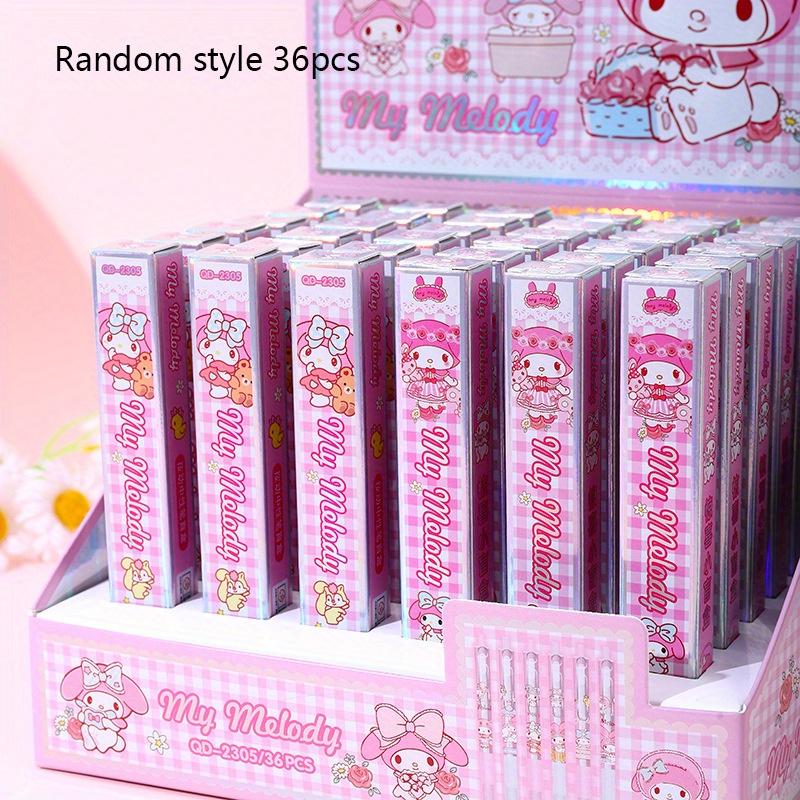 

36pcs my melody Sanrio 0.5mm cute pink rabbit gold-plated blind box press pen high-looking girl signing pen student ST neutral pen Random style 36pcs