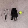 Miniature Outdoor Tennis Racket Dollhouse Ornament