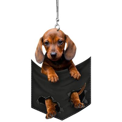 Car Pendant Practical Interior Ornament Hanging Mini Lovely Puppy Shape  Hanging Toy Gift  Car InteriorDecoration Accessories