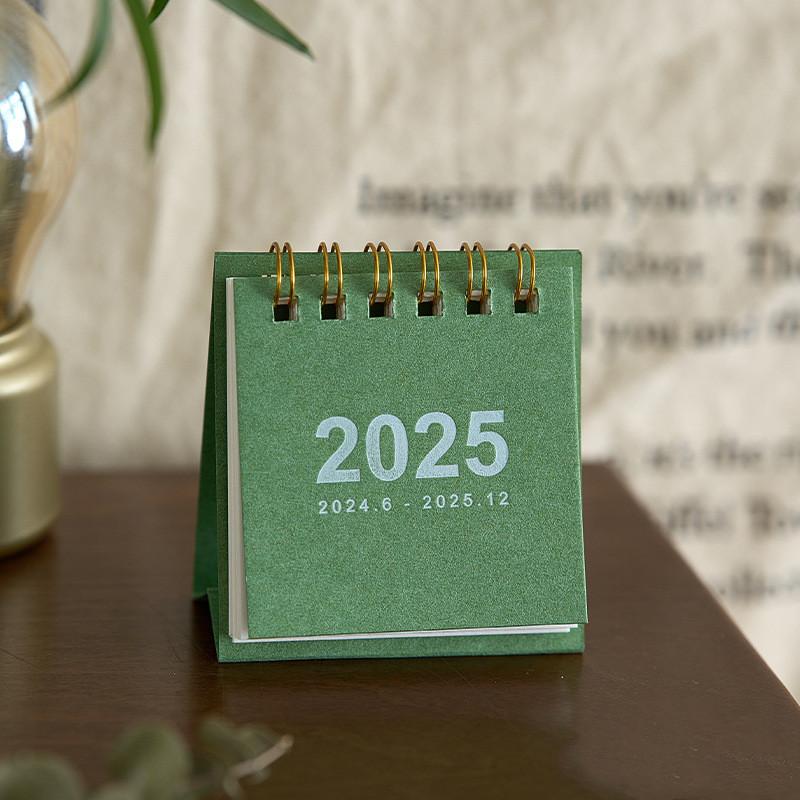 2025 Desk Calendar Cute Daily Planner Simple Solid Color Calendar Learning Goal List To-Do List Home Office Supplies