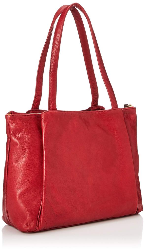 Bianco Cowhide Tote Bag Shoulder Genuine Made In High Red 93224, Handbag, Bag, Leather, Glossy, Simple, Japan, Quality,