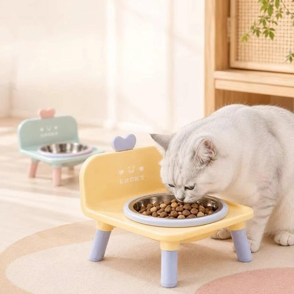 Anti Slip Base Raised Pet Feeder Anti Spill Cat Food Water Bowl Small Dog Feeding Bowl For Cats